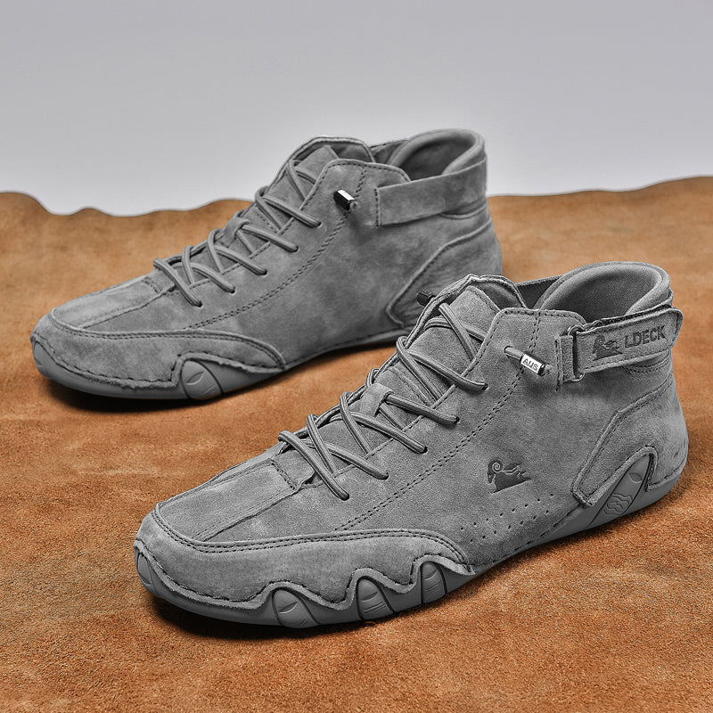Comfymore™ Mens Italian Handmade Waterproof Non-Slip Outdoor Casual Chukka Boots