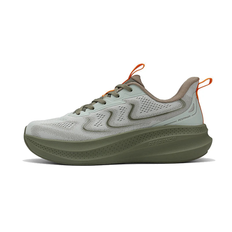 Beige Lightweight Walking Sneakers – Breathable Shock-Absorbing Running Shoes with Durable Wear-Resistant Sole