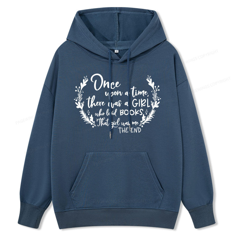 Pagewings There Was A Girl Who Loved Books Unisex Classic Hoodie