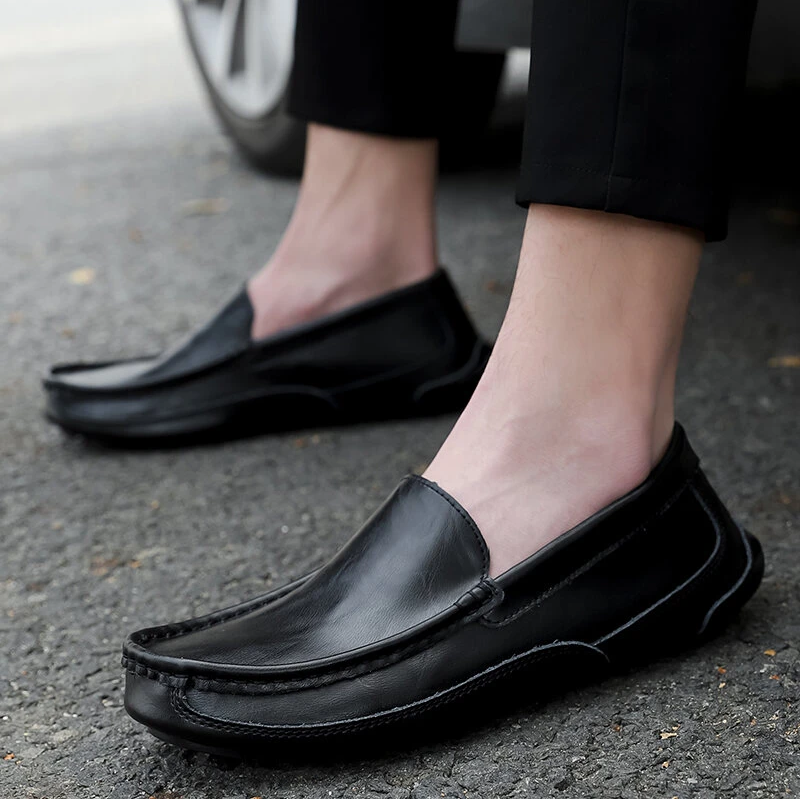 Comfymore™ Men's Genuine Leather Casual Business Driving Slip-On Loafers
