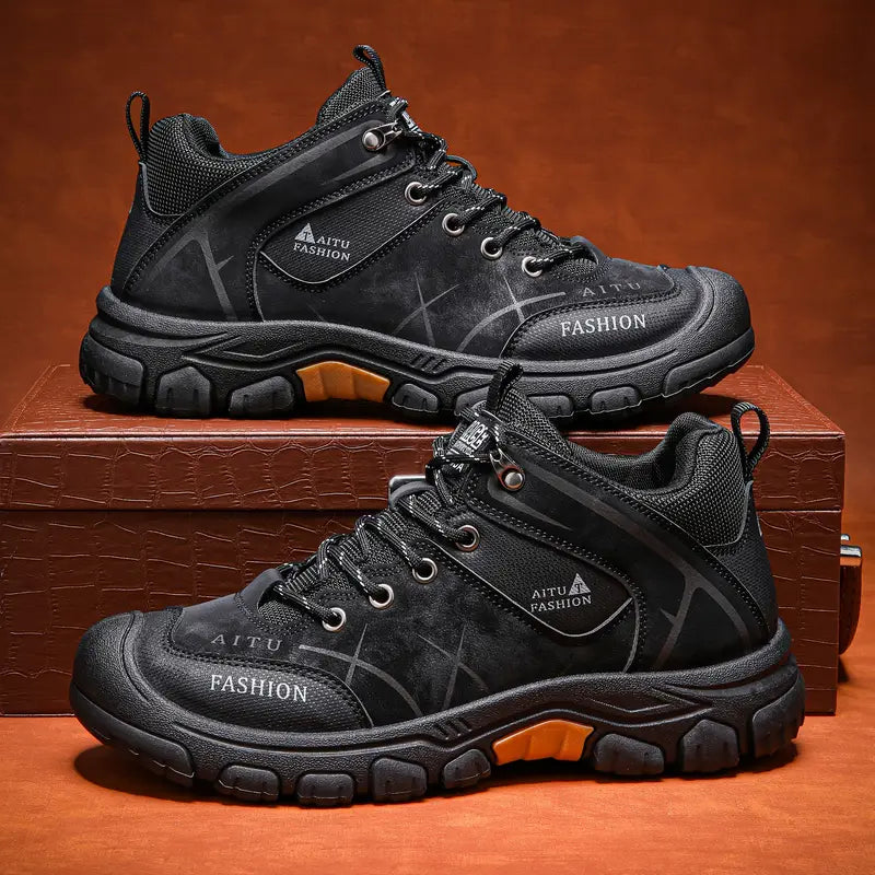(⏰LAST DAY-49% OFF🛒)Men's Outdoor Hiking Shoes – Waterproof, Non-Slip, Puncture-Proof & Smash-Proof with Arch Support & Wide Toe – Perfect for Daily Wear & Outdoor Adventures