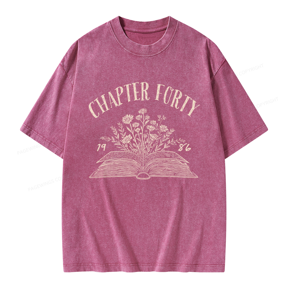 Pagewings Personalized Birthday Unisex Washed T-shirt