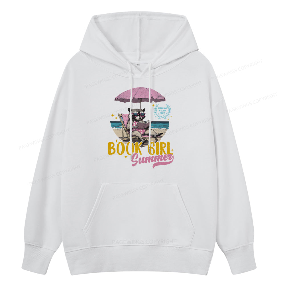 Pagewings Book Girl Summer Unisex Classic Hoodie
