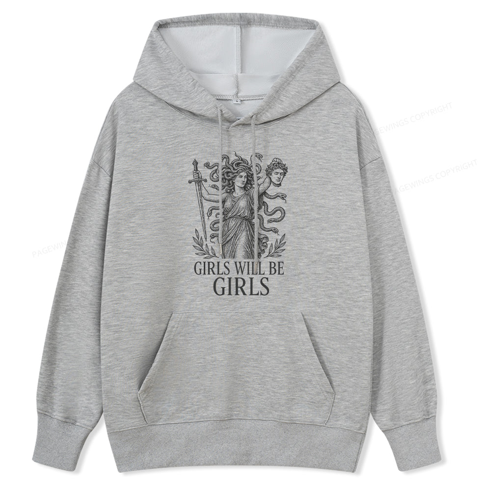 Pagewings Girls Will Be Girls Unisex Classic Hoodie