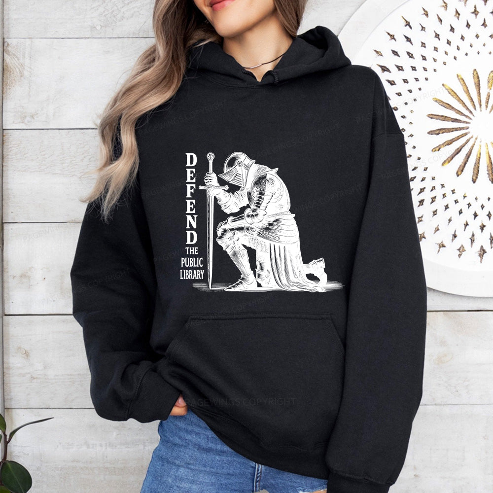 Pagewings Defend the Public Library Unisex Classic Hoodie