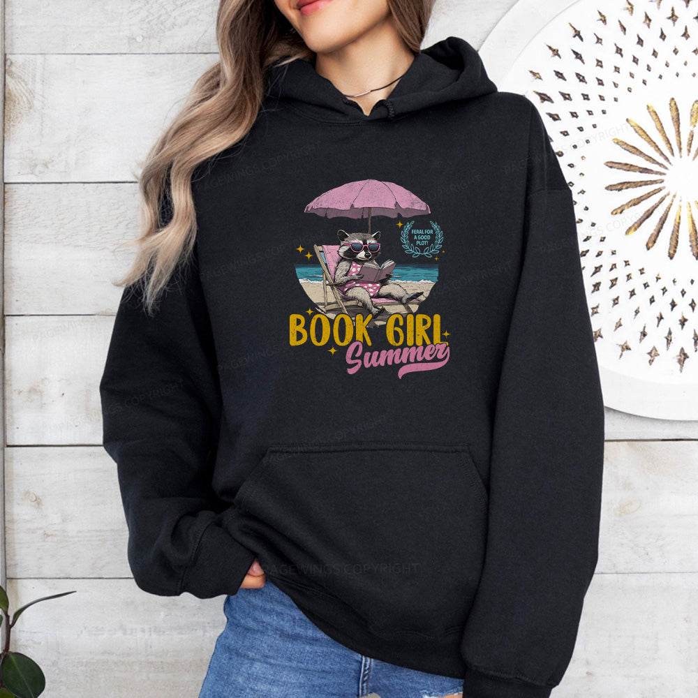 Pagewings Book Girl Summer Unisex Classic Hoodie