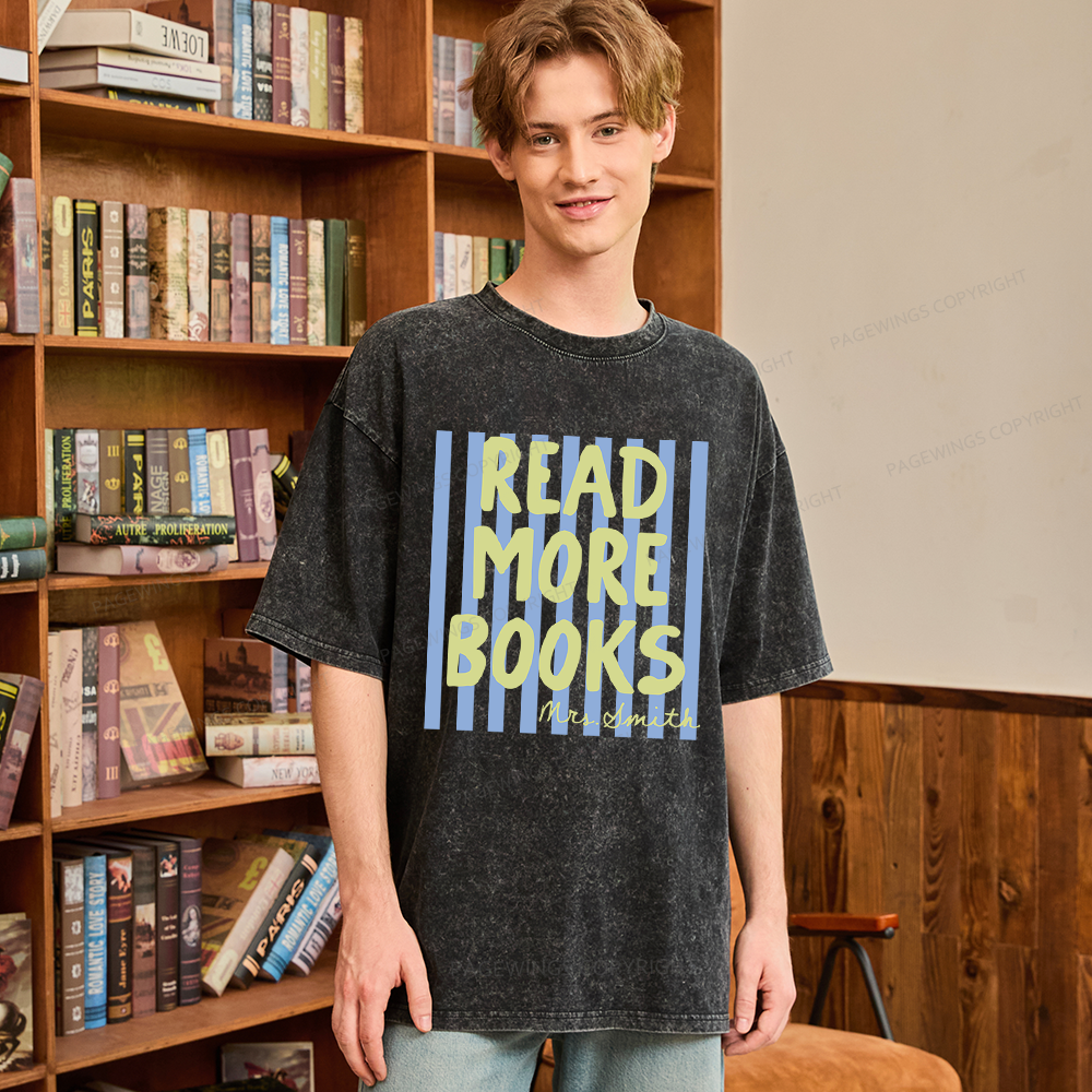 Pagewing Personalized Reading Unisex Washed T-shirt