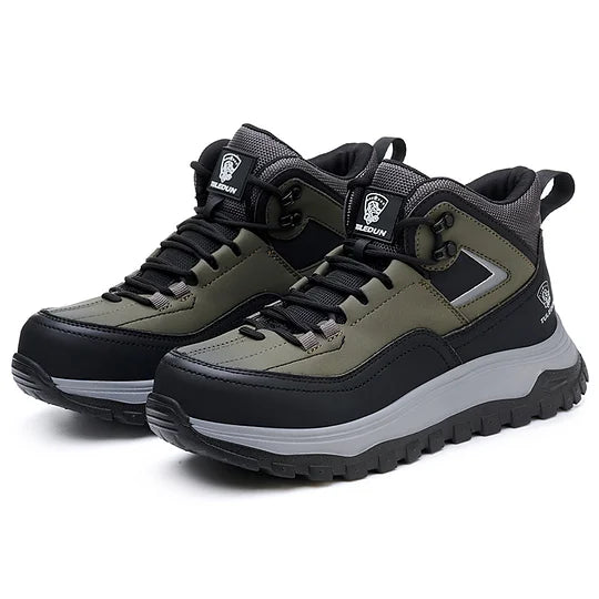 (⏰Limited Time Sale 70% OFF) Men's Orthopedic Protective Hiking/Work Boots - Waterproof, Slip-resistant, Impact-resistant, Puncture-resistant - Wide toe box, Arch Support, Ankle Support