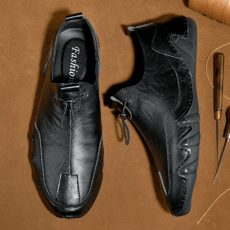 🔥Hot Sale🎁--30% OFF 🎉 Men Genuine Leather Lightweight Soft Sole Fashion Casual Loafers