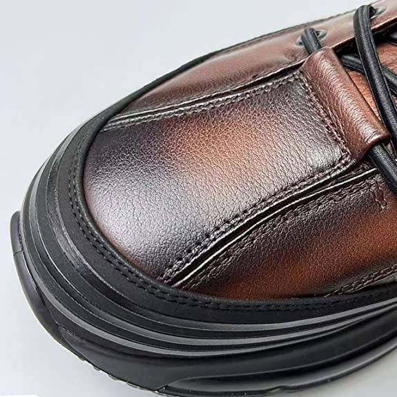 Comfymore™ Mens Crocodile Print Genuine Leather Non-slip Arch Support Casual Sneakers