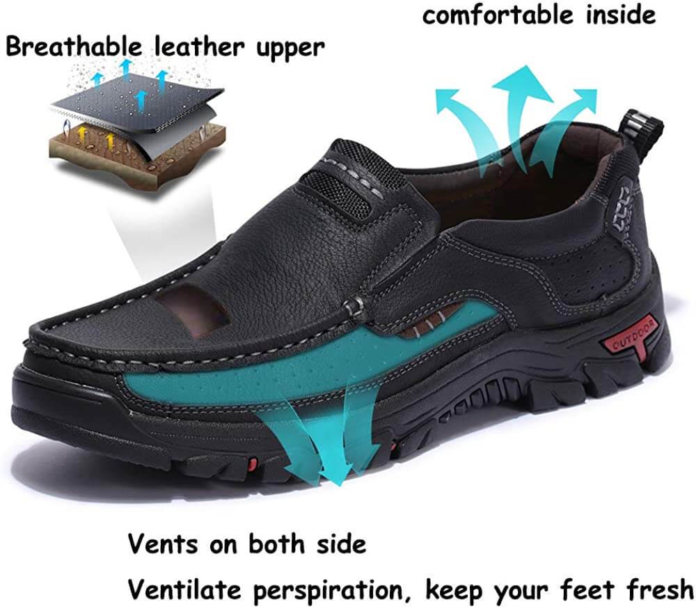 🔥Hot Sale🎁--50% OFF 🎉 Men's Casual Non-Slip Comfy Breathable Leather Slip On Lofers
