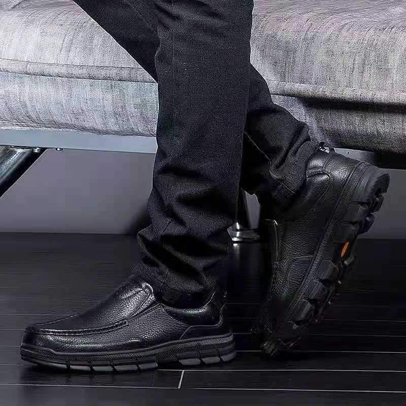 🔥Hot Sale🎁--35% OFF 🎉 Mens Comfy Soft Bottom Genuine Leather Slip On Loafers