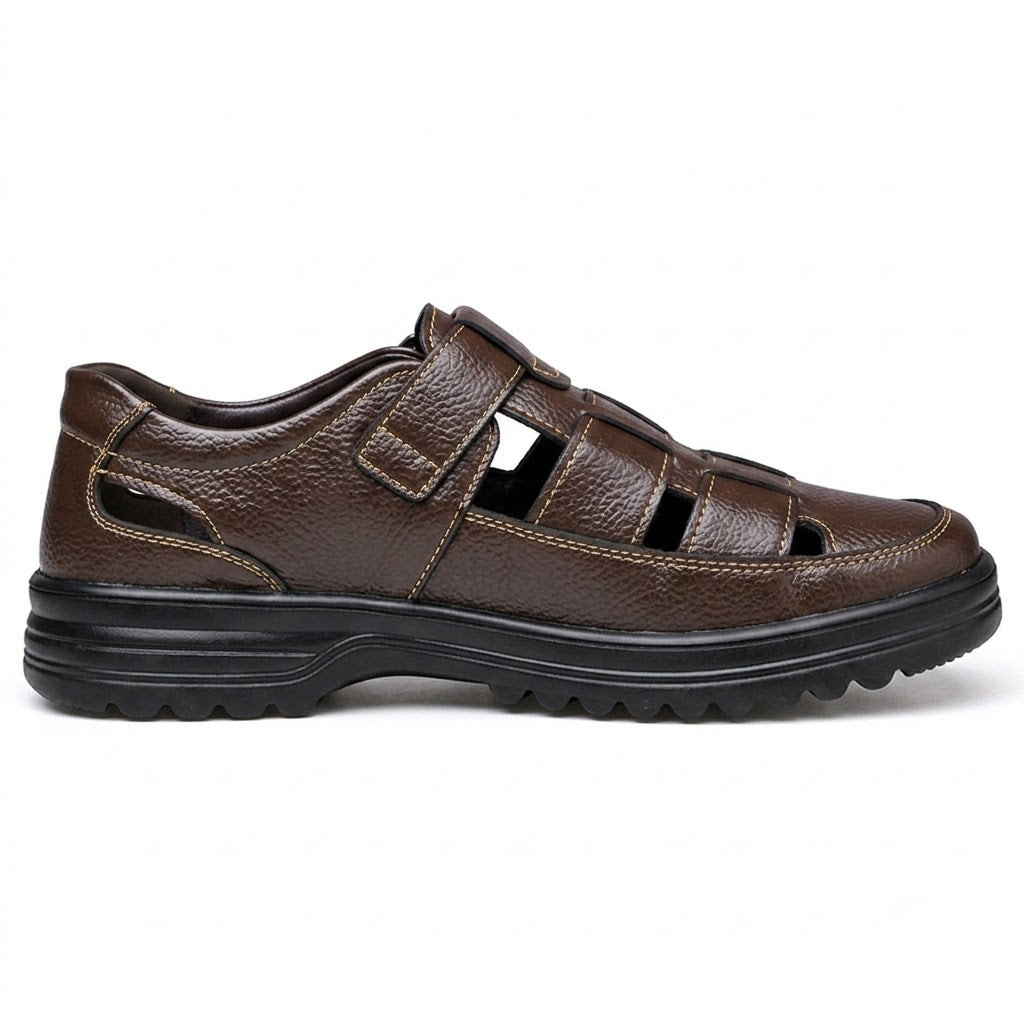 Men's Genuine Leather Comfort Walking Sandals