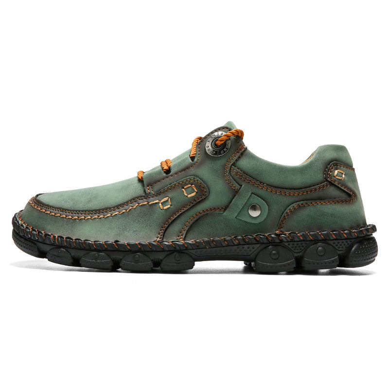 (⏰LAST DAY-50% OFF🛒)Men's Handmade Leather Orthopedic Shoes Durable Non-slip Anti-puncture Hiking Shoes