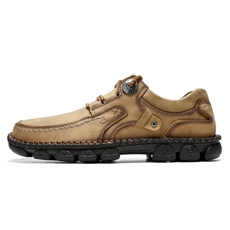(⏰LAST DAY-50% OFF🛒)Men's Handmade Leather Orthopedic Shoes Durable Non-slip Anti-puncture Hiking Shoes