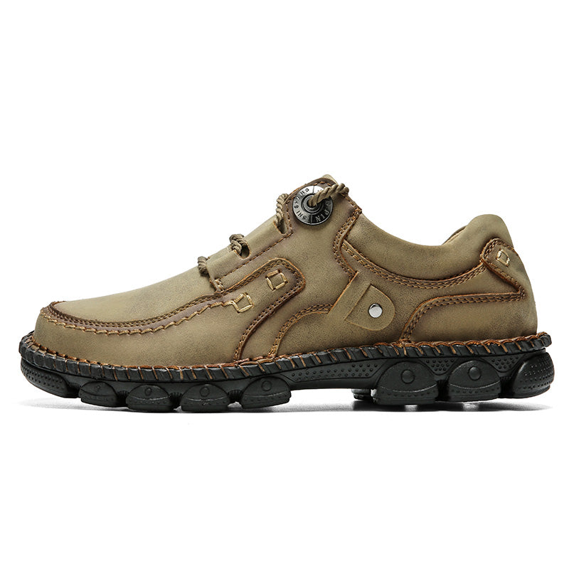 (⏰LAST DAY-50% OFF🛒)Men's Handmade Leather Orthopedic Shoes Durable Non-slip Anti-puncture Hiking Shoes