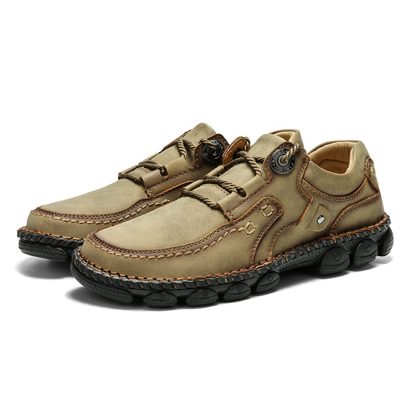 (⏰LAST DAY-50% OFF🛒)Men's Handmade Leather Orthopedic Shoes Durable Non-slip Anti-puncture Hiking Shoes