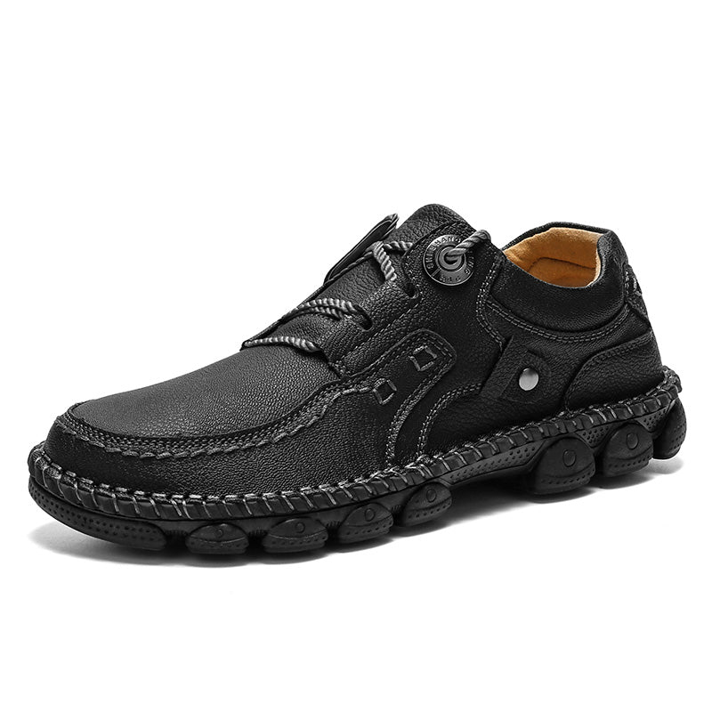 (⏰LAST DAY-50% OFF🛒)Men's Handmade Leather Orthopedic Shoes Durable Non-slip Anti-puncture Hiking Shoes