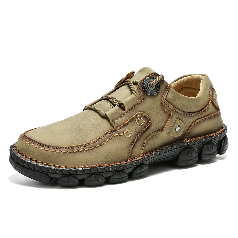 (⏰LAST DAY-50% OFF🛒)Men's Handmade Leather Orthopedic Shoes Durable Non-slip Anti-puncture Hiking Shoes