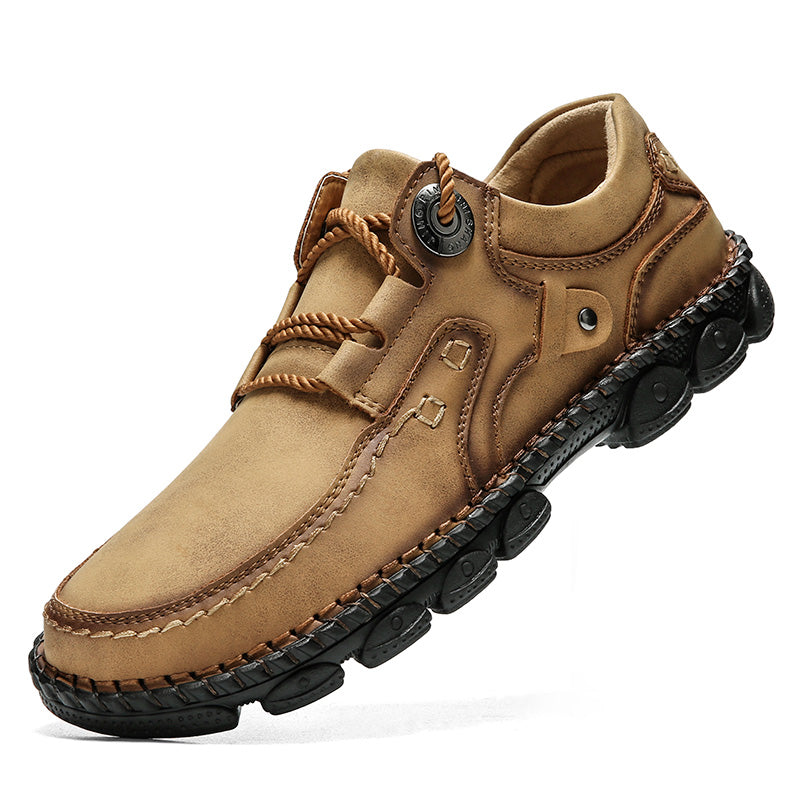 (⏰LAST DAY-50% OFF🛒)Men's Handmade Leather Orthopedic Shoes Durable Non-slip Anti-puncture Hiking Shoes
