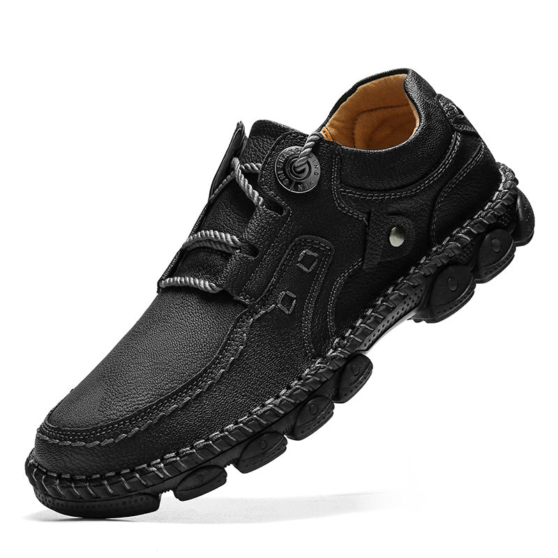 (⏰LAST DAY-50% OFF🛒)Men's Handmade Leather Orthopedic Shoes Durable Non-slip Anti-puncture Hiking Shoes