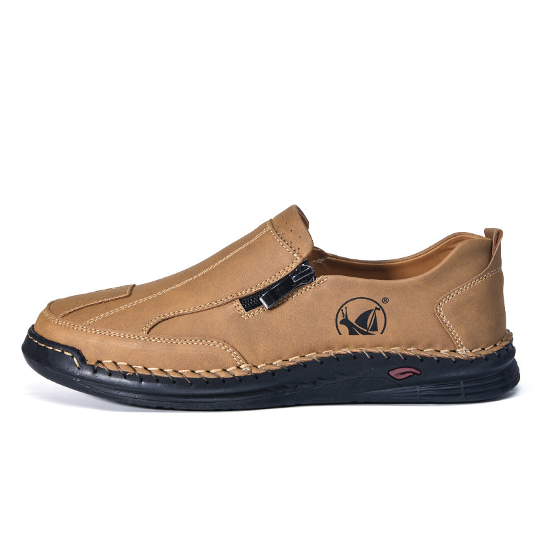 ⏰LAST DAY - 50% OFF🛒 - Men's Outdoor Breathable Driving Shoes – Soft Casual Walking Moccasins with Classic Hand Stitching, Wide Toe Box, Enhanced Arch Support, Soft Cushion Insole & Durable Non-Slip Rubber Outsole