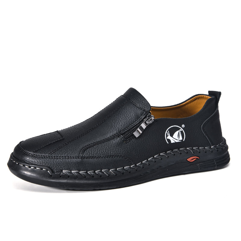 ⏰LAST DAY - 50% OFF🛒 - Men's Outdoor Breathable Driving Shoes – Soft Casual Walking Moccasins with Classic Hand Stitching, Wide Toe Box, Enhanced Arch Support, Soft Cushion Insole & Durable Non-Slip Rubber Outsole