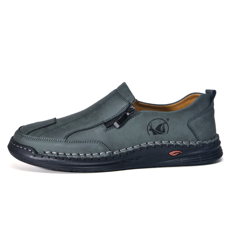⏰LAST DAY - 50% OFF🛒 - Men's Outdoor Breathable Driving Shoes – Soft Casual Walking Moccasins with Classic Hand Stitching, Wide Toe Box, Enhanced Arch Support, Soft Cushion Insole & Durable Non-Slip Rubber Outsole