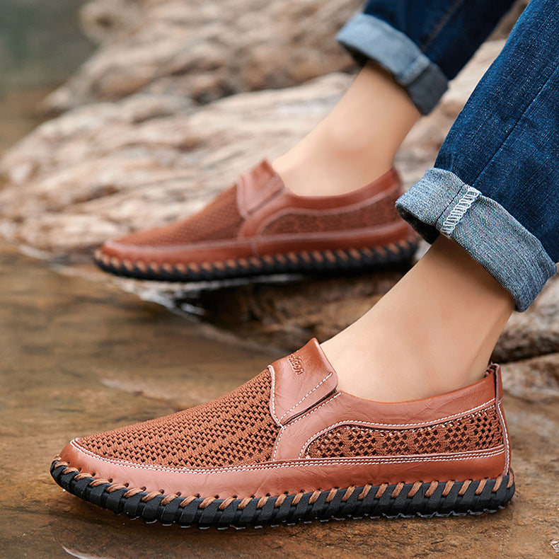 Men's Breathable Comfy Casual Slip On Loafers Water Walking Shoes