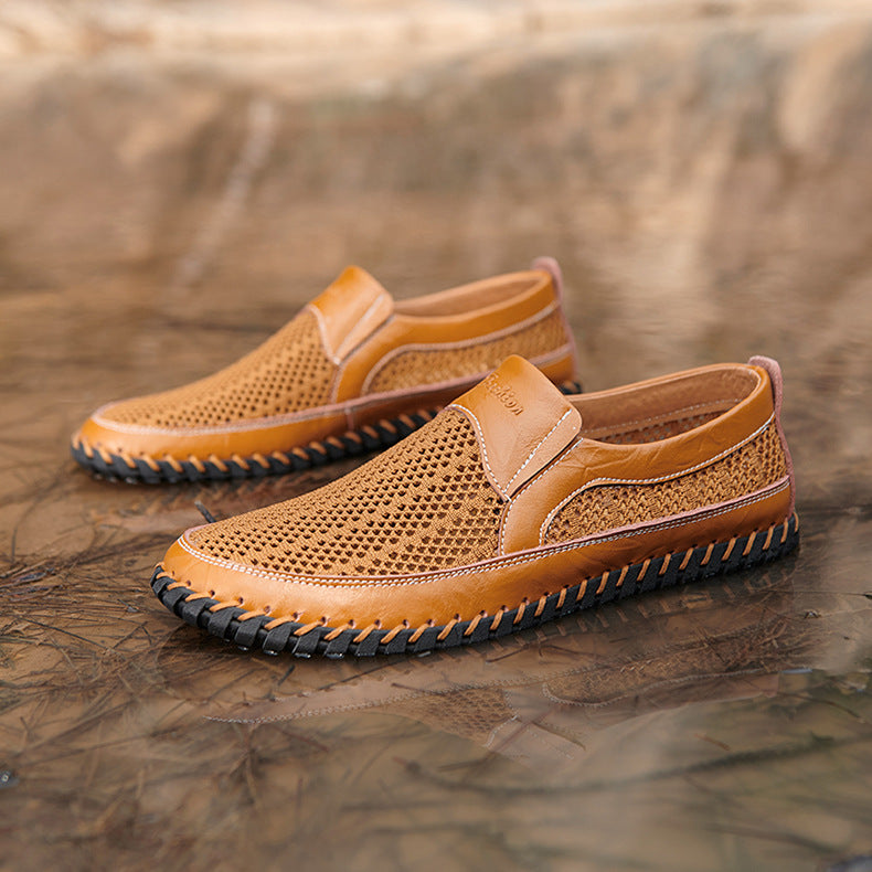 Men's Breathable Mesh Comfy Casual Slip On Loafers Water Shoes