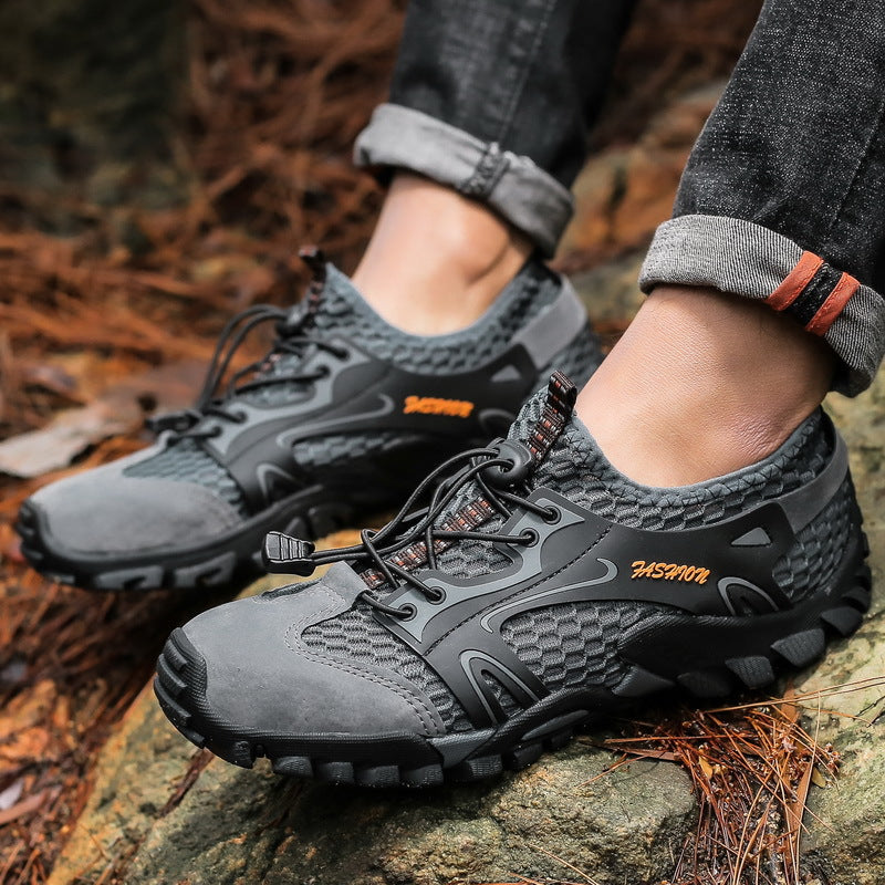 Men's Breathable Mesh Casual Lightweight Outdoor Hiking Shoes