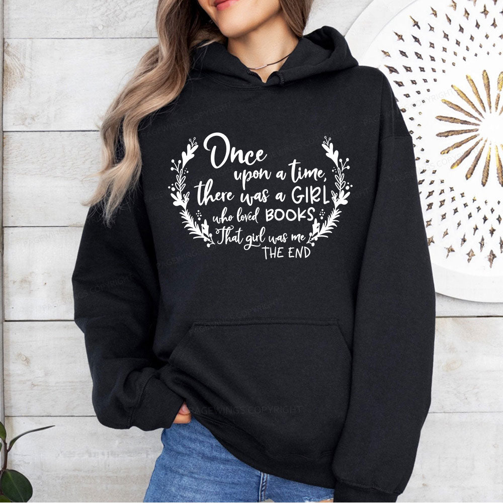 Pagewings There Was A Girl Who Loved Books Unisex Classic Hoodie