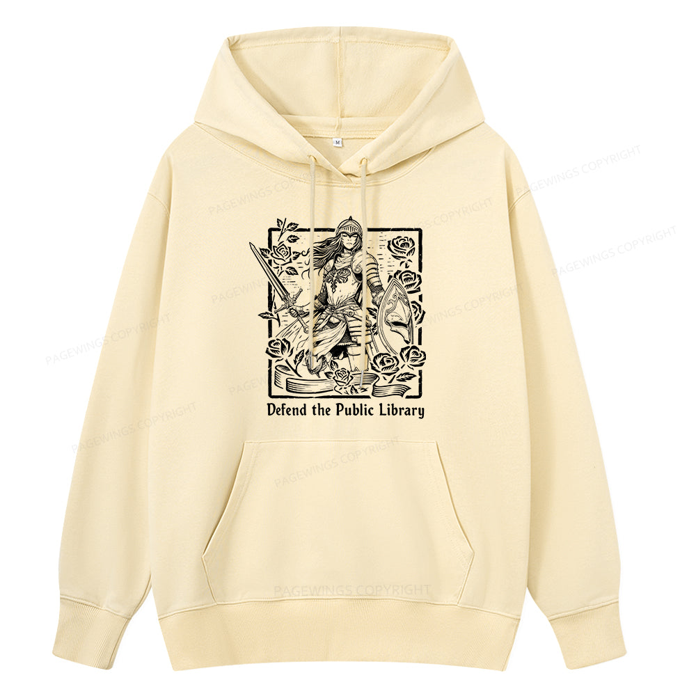 Pagewings Defend The Public Library Unisex Classic Hoodie