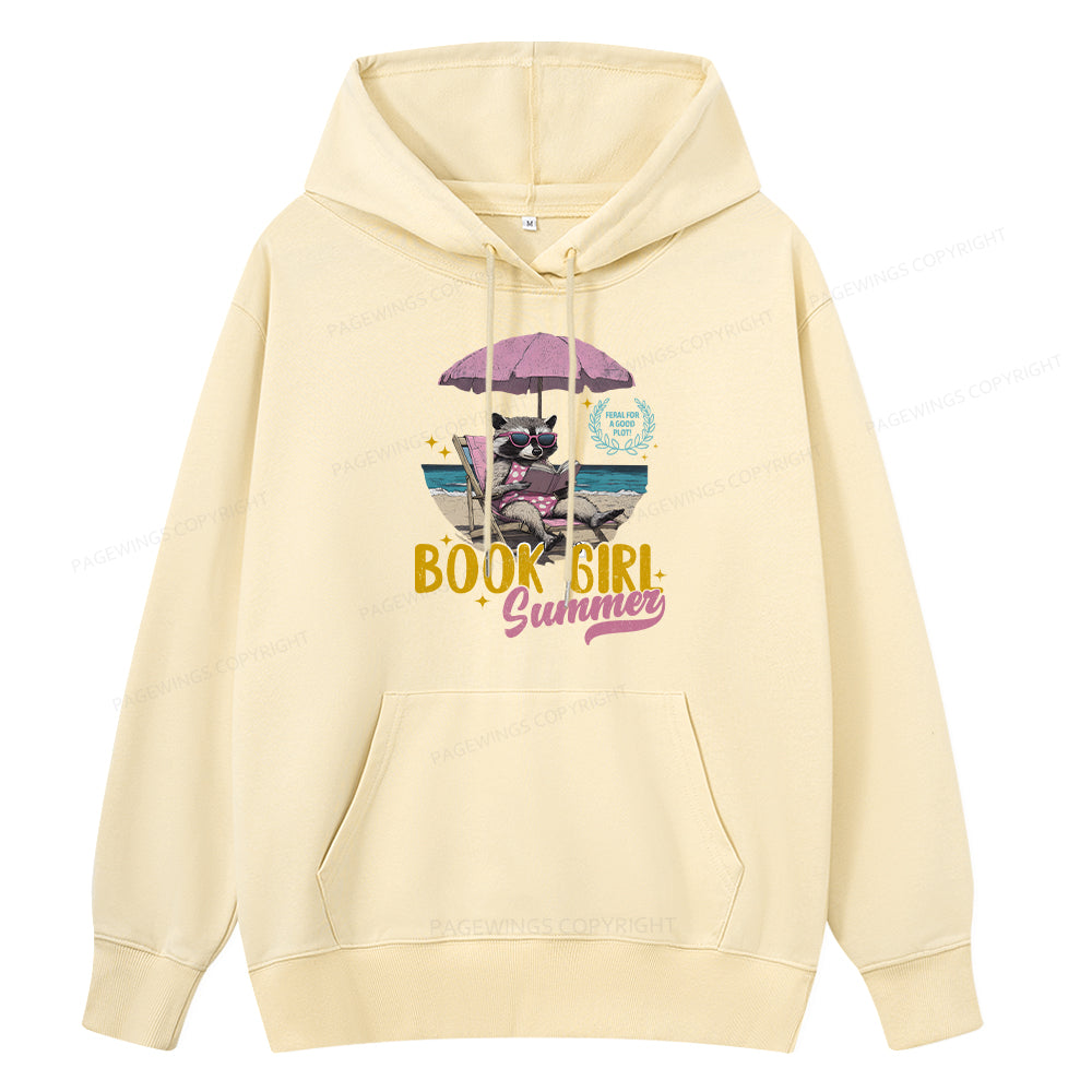 Pagewings Book Girl Summer Unisex Classic Hoodie
