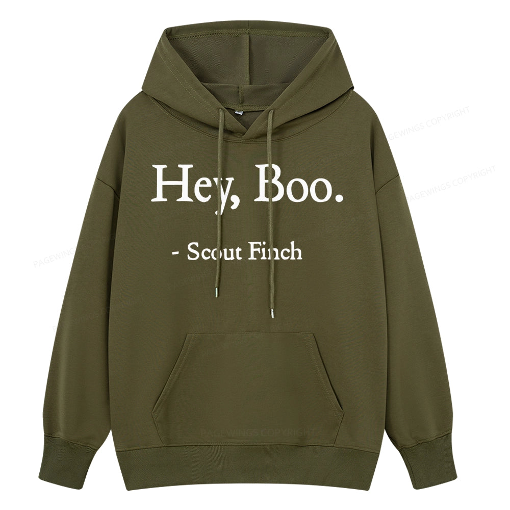 Pagewings HEY BOO Unise Classic Hoodie