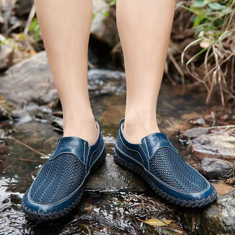 Last Day 50% OFF🔥Men's Breathable Casual Slip-on Loafer Outdoor Quick-dry Water Shoes