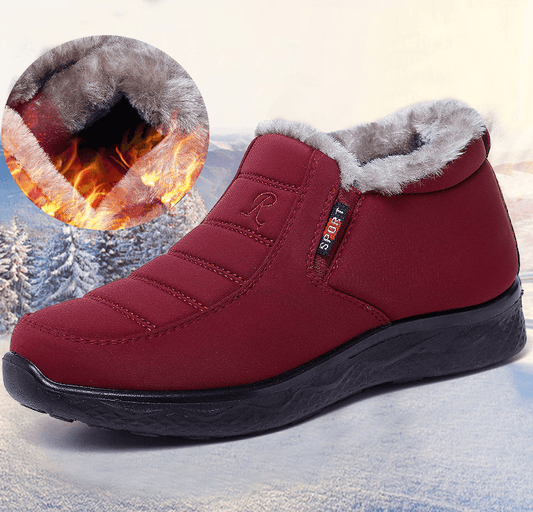 2024 Women Winter Non-slip Waterproof Plush Ankle Boots - oscloudgo