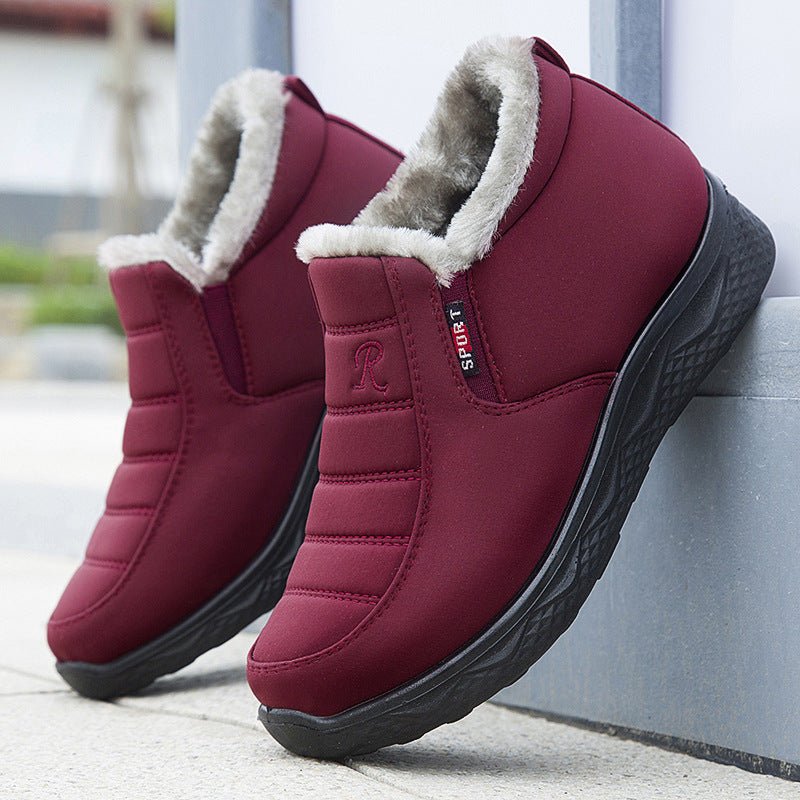 2024 Women Winter Non-slip Waterproof Plush Ankle Boots - oscloudgo