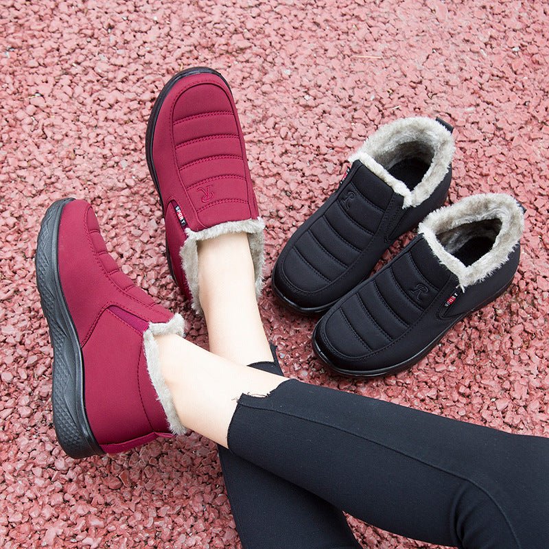 2024 Women Winter Non-slip Waterproof Plush Ankle Boots - oscloudgo