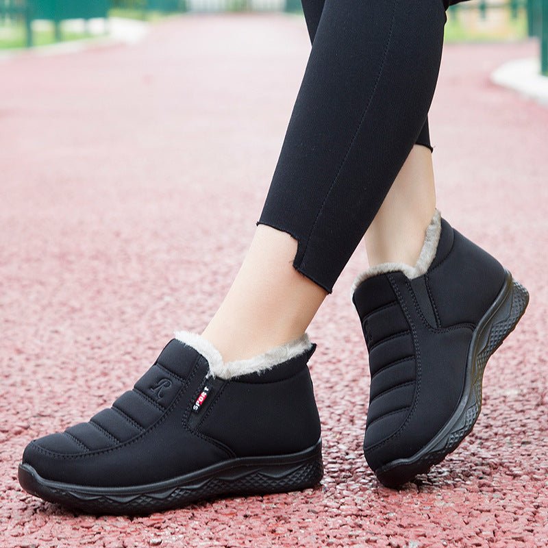 2024 Women Winter Non-slip Waterproof Plush Ankle Boots - oscloudgo