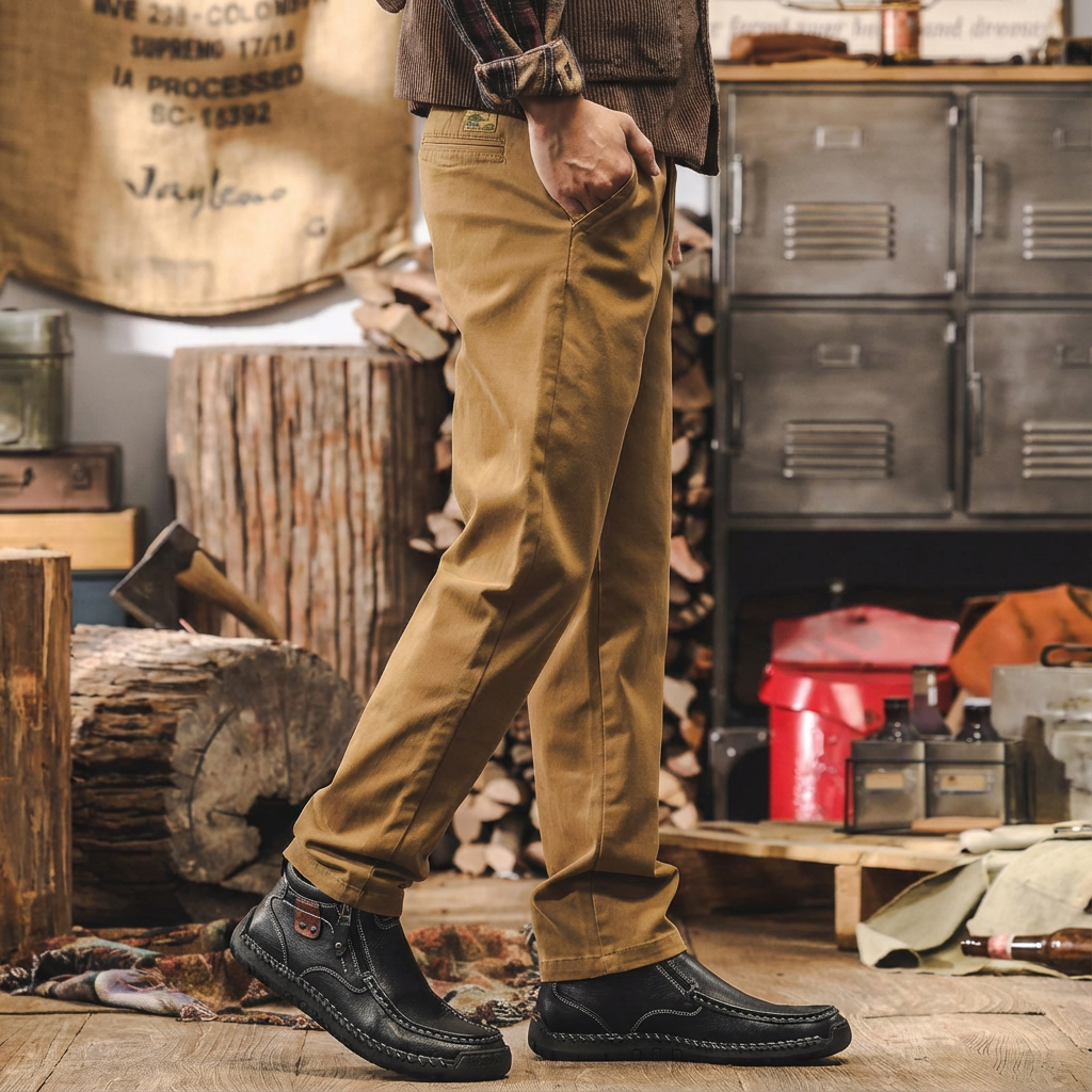 ⏰Promotion 50% OFF - Men's Handcrafted Vintage Casual Genuine Leather Relaxed Fit Ankle Boots