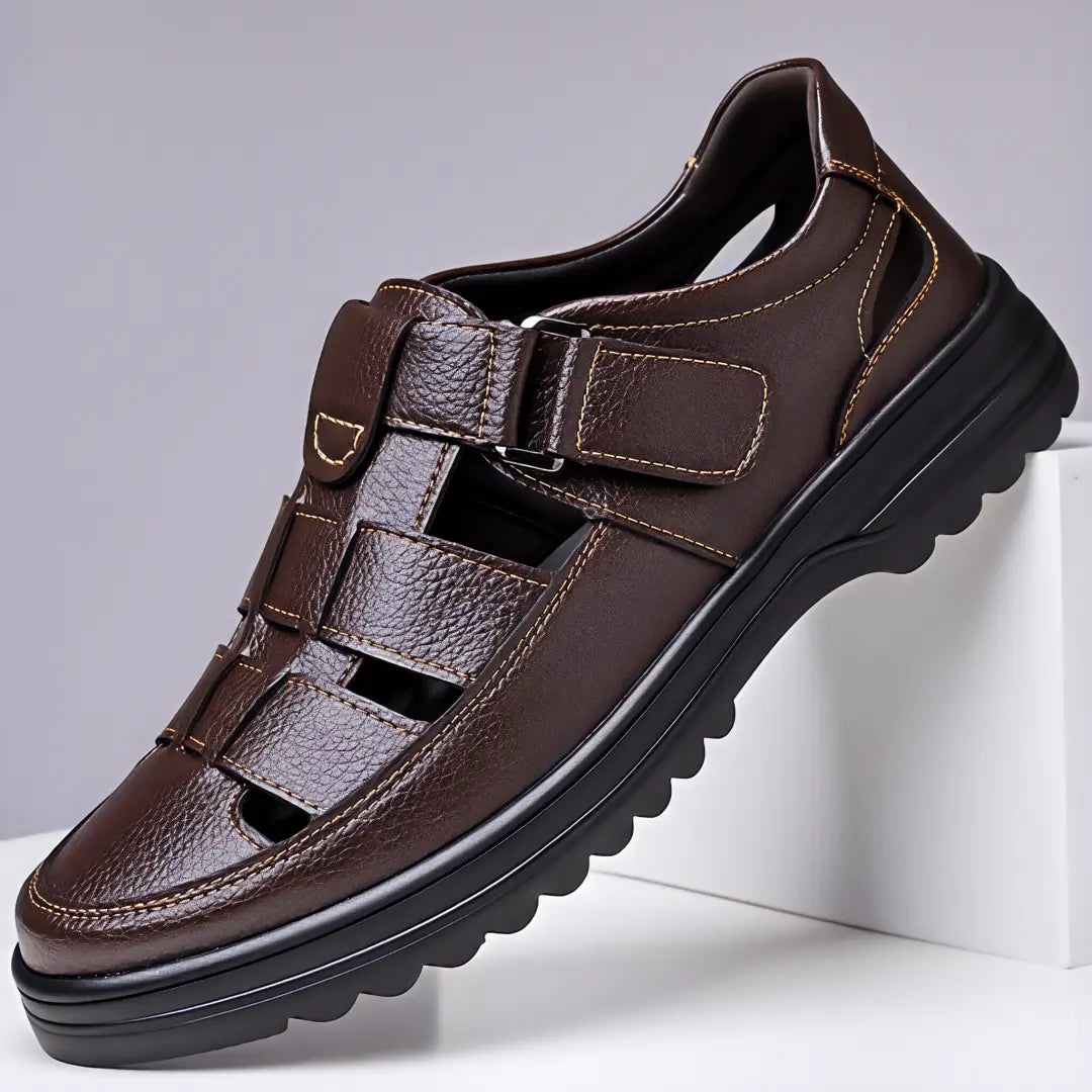 Men's Genuine Leather Comfort Walking Sandals