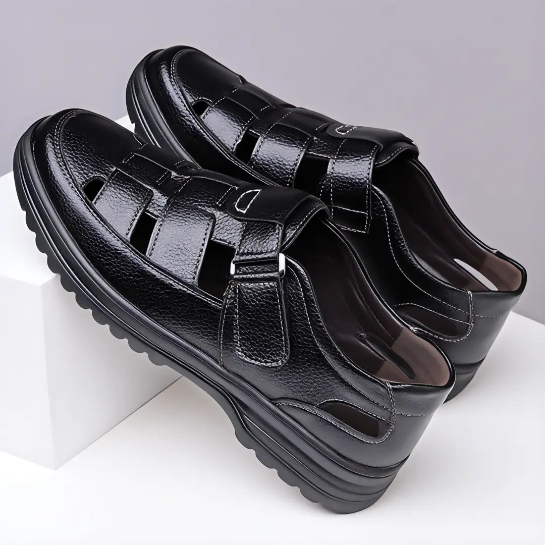 Men's Genuine Leather Comfort Walking Sandals