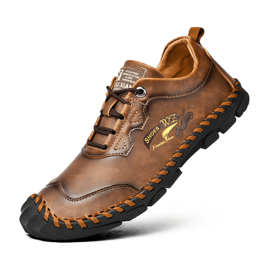 🔥Halloween Offer🎁--40% OFF 🎉Men Hand Stitching Non-slip Soft Bottom Casual Leather Shoes