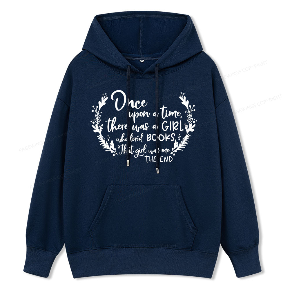 Pagewings There Was A Girl Who Loved Books Unisex Classic Hoodie