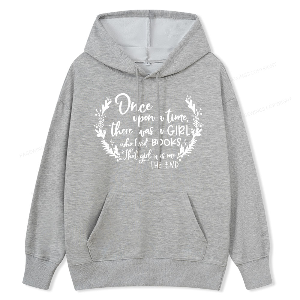 Pagewings There Was A Girl Who Loved Books Unisex Classic Hoodie