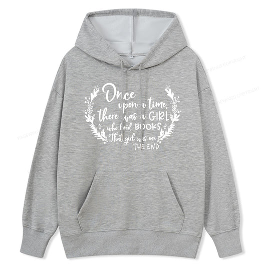 Pagewings There Was A Girl Who Loved Books Unisex Classic Hoodie