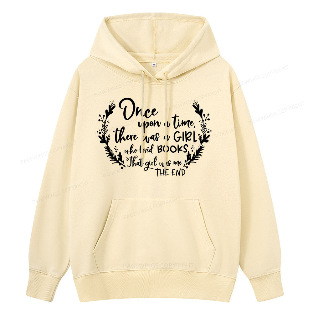 Pagewings There Was A Girl Who Loved Books Unisex Classic Hoodie