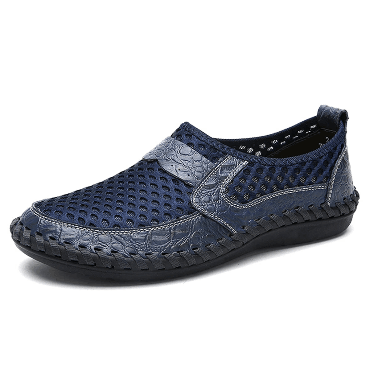 🔥Hot Sale🎁--40% OFF🎉Mens Hand Stitching Breathable Honeycomb Slip-on Casual Shoes
