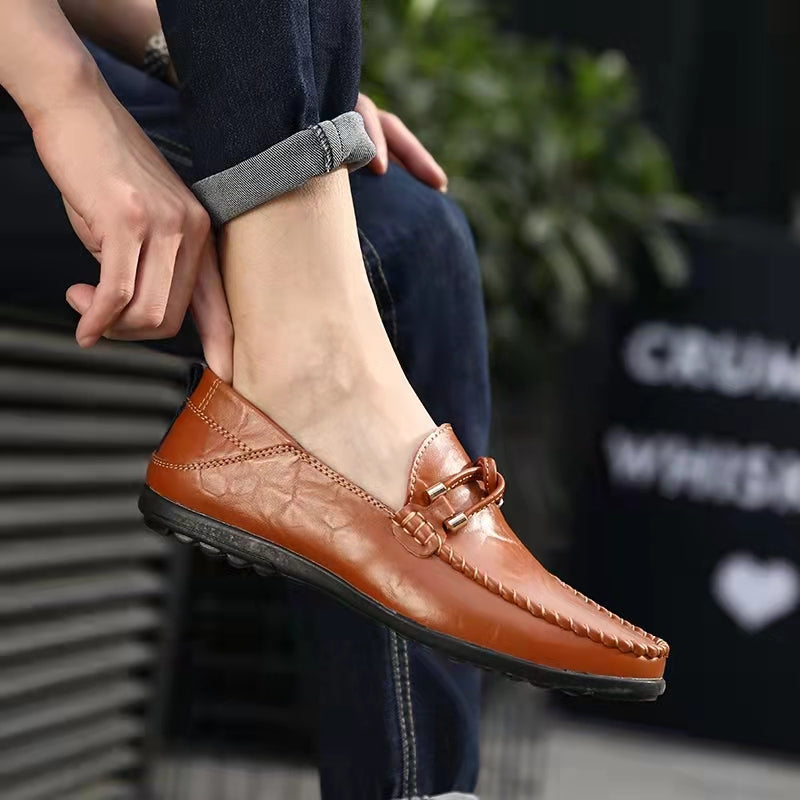 Comfymore™ Genuine Leather Comfy Casual Business Slip On Loafer Moccasins Shoes